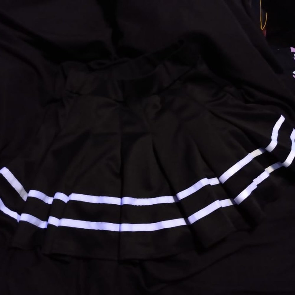 Goth pleated cheerleader skirt - Picture 4 of 13